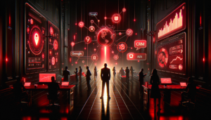 Dashboard de gestão de tráfego pago para empresas mostrando métricas e gráficos de performance