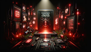 Landing page para tráfego pago com elementos de conversão destacados na tela