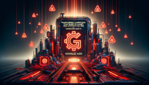 Profissional realizando auditoria de Google Ads em tela com gráficos e métricas de campanha