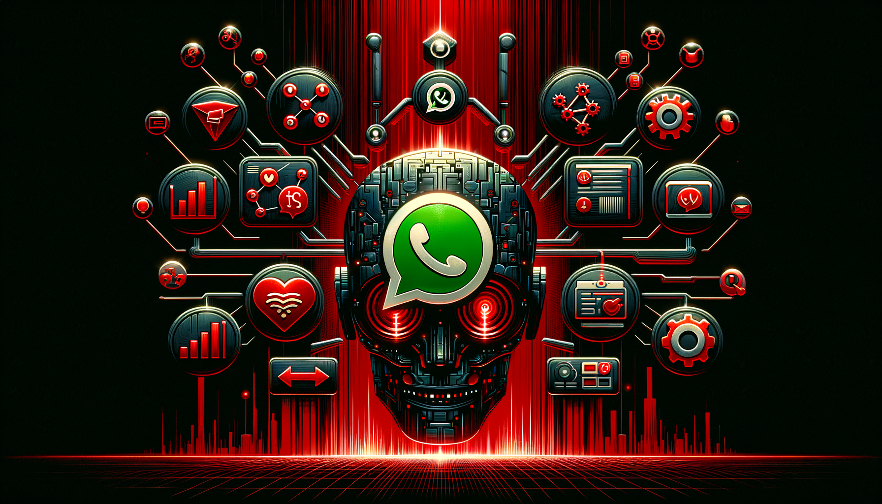 Dashboard de automação WhatsApp integrado com CRM mostrando fluxos de chatbot