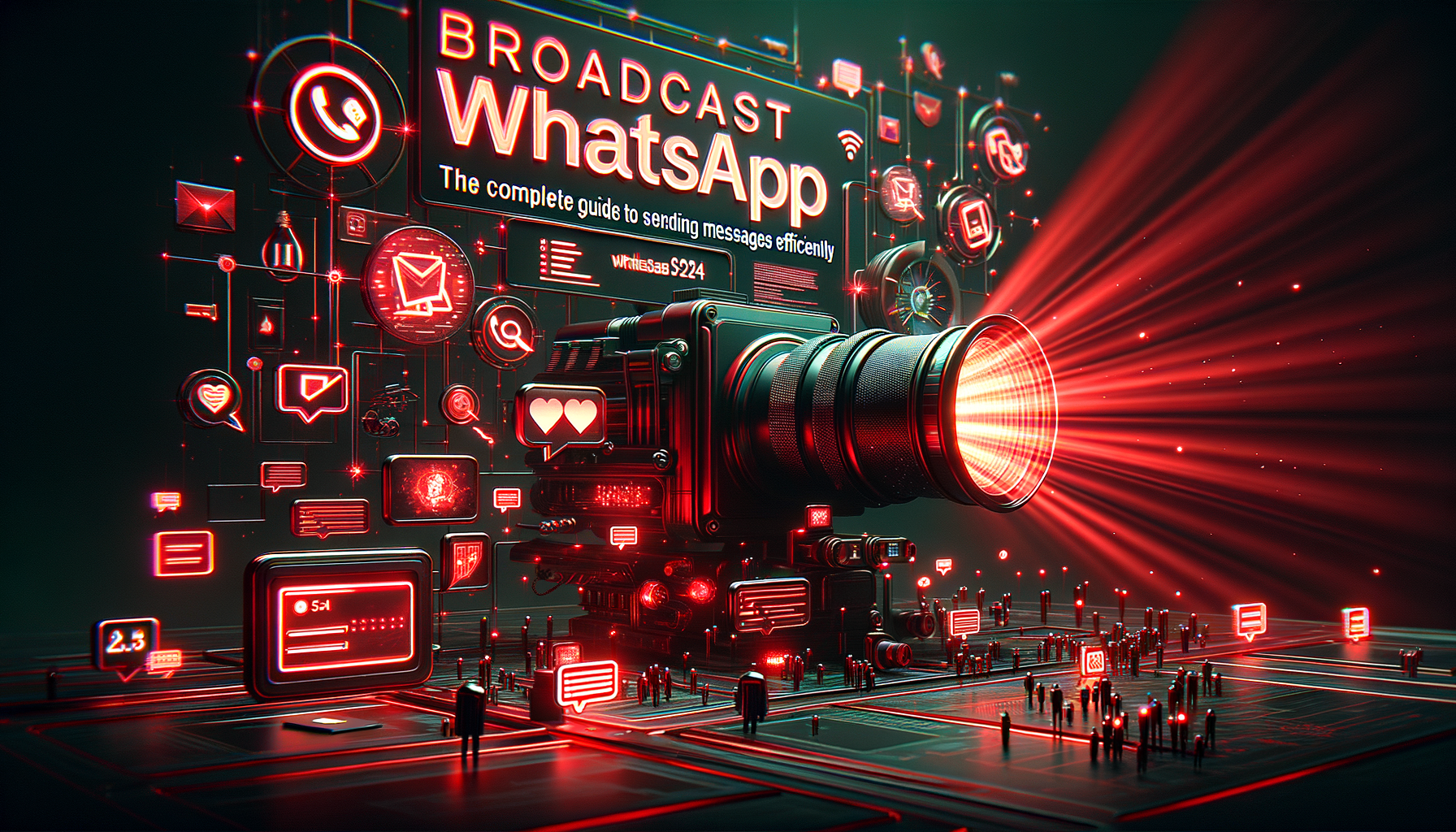 Tela de celular mostrando lista de broadcast WhatsApp com contatos selecionados para envio
