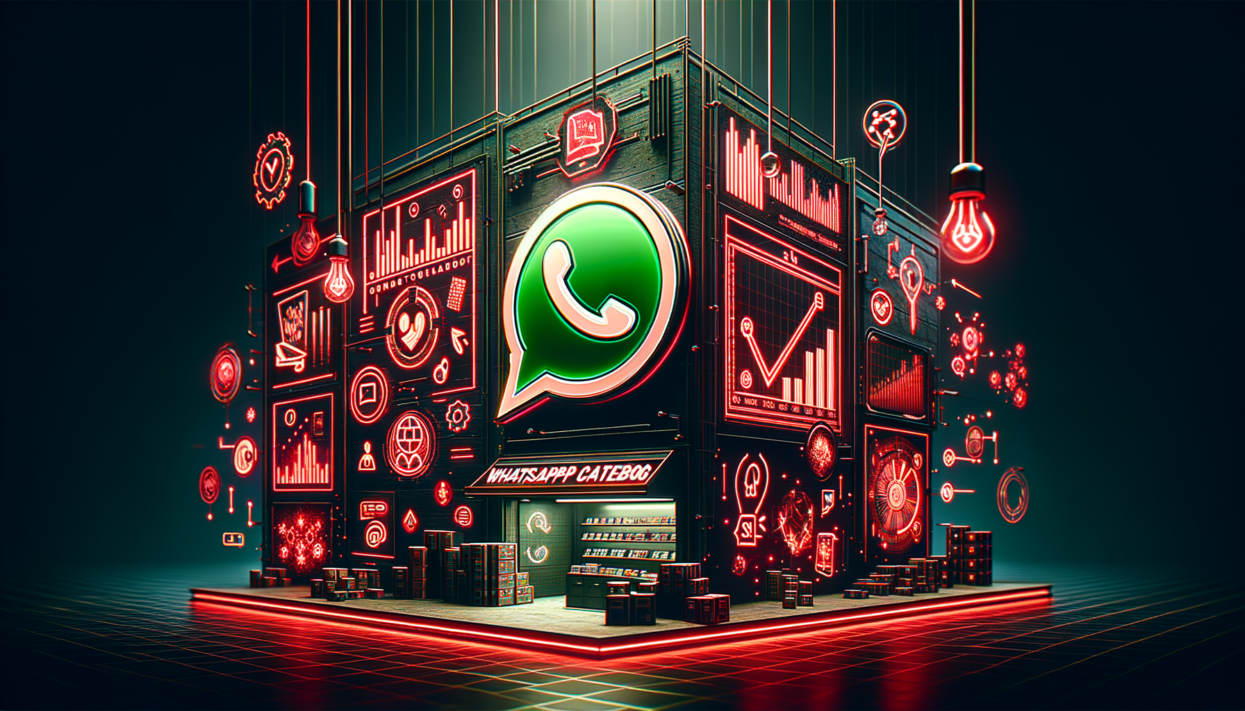 Tela do catálogo WhatsApp Business mostrando produtos organizados em vitrine digital