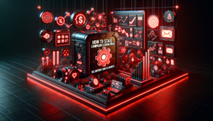 Gráfico mostrando crescimento de investimento em campanha mantendo ROAS estável ao escalar mídia paga