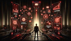 Organograma mostrando como estruturar time de marketing com diferentes cargos e hierarquias