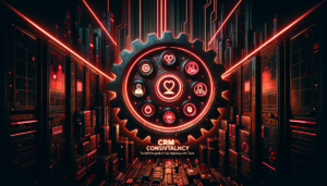 Consultor CRM analisando dashboard de relacionamento com clientes em reunião estratégica