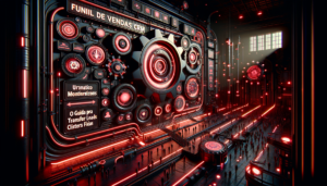 Funil de vendas CRM com etapas do pipeline visualizadas em dashboard de gestão comercial