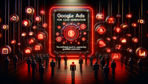 Dashboard de campanha Google Ads para geração de leads com métricas de conversão
