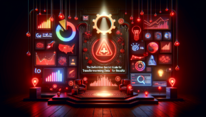 Dashboard de implementação de analytics marketing com métricas e gráficos de performance