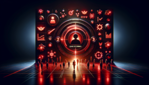 Dashboard de CRM mostrando sistema de lead scoring com pontuação de leads qualificados