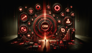 Dashboard de relatório de vendas CRM com gráficos e métricas de performance comercial