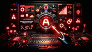 Ilustração mostrando remarketing como funciona com fluxo de usuário sendo impactado por anúncios