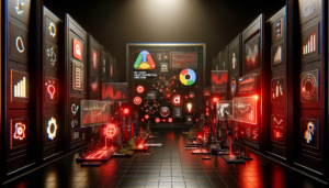 Profissional de marketing externo liderando reunião estratégica para terceirizar direção de marketing