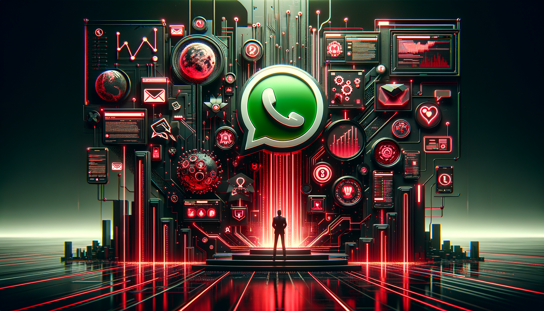 Interface do WhatsApp Business API integrada a sistema de CRM empresarial